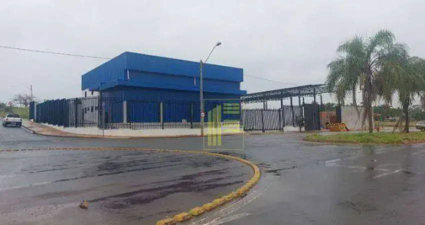 Barracão novo para locação com 660 m² de construção com doca, próximo da Rodovia Washington Luiz.