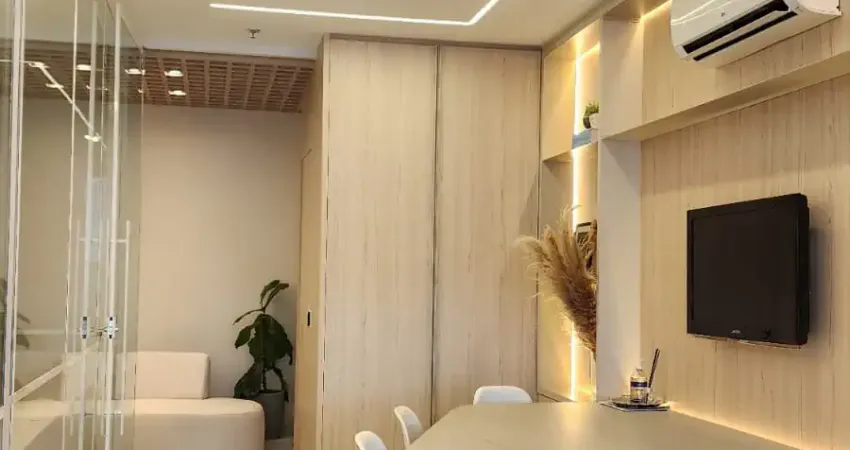 SALA PREMIUM TOTALMENTE MOBILIADA E DECORADA PARA LOCAÇÃO NA GLEBA – OPORTUNIDADE ÚNICA!