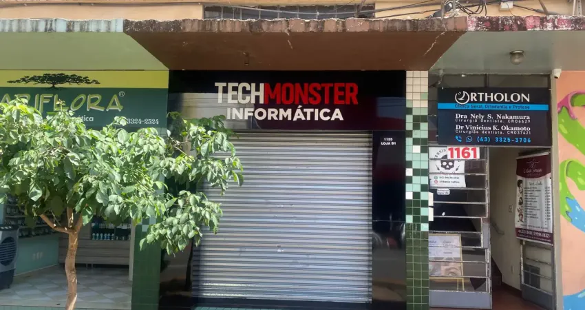 Excelente loja para locação com 50 m², localizada na rua benjamin constant, nº 1157, em pleno centro de londrina