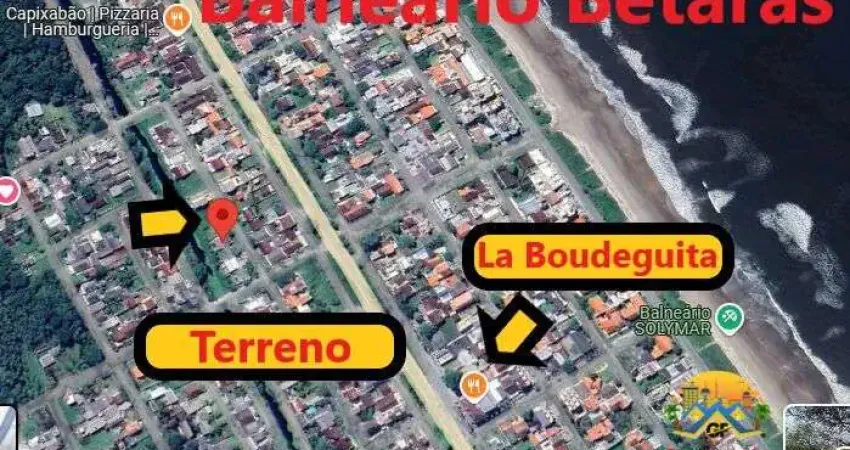 Terreno Três quadras do Mar, Balneário Betaras, Matinhos/PR