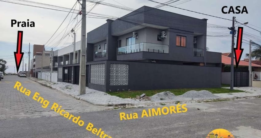 Casa Nova Mobiliada à Venda 100 metros da praia, Pontal do Paraná/PR R$550mil