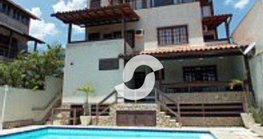 PIRATININGA - LINDA CASA COM PISCINA, 3 SUÍTES, SAUNA, CHURRASQUEIRA, FORNO À LENHA, 3 VAGAS, 513 m² por R$ 1.900.000  - Niterói/RJ