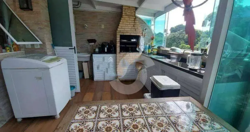 Cobertura com 2 dormitórios à venda, 91 m² por r$ 980.000,00 - badu - niterói/rj