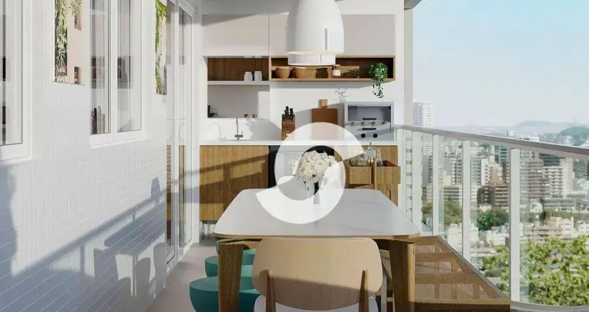 Apartamento com 3 dormitórios à venda, 94 m² por r$ 730.000,00 - santa rosa - niterói/rj