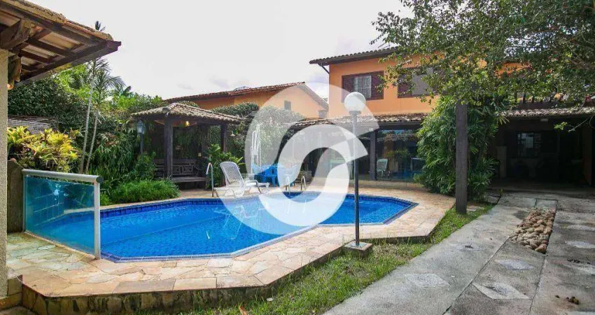 Casa com 4 dormitórios à venda, 248 m² por r$ 1.100.000,00 - itaipu - niterói/rj