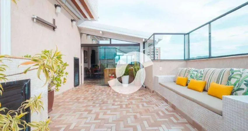 Cobertura com 4 dormitórios à venda, 341 m² - icaraí - niterói/rj