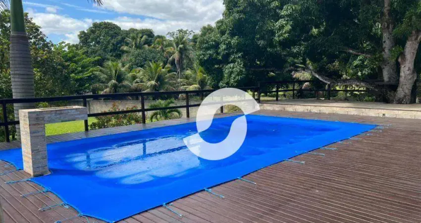 Sítio com 3 dormitórios à venda, 5000 m² por r$ 850.000,00 - vale da figueira (ponta negra) - maricá/rj