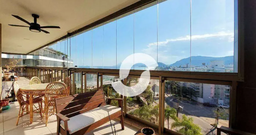 Piratininga - Frente mar 190m² salão varandão 4 quartos - lindo projeto arquitetonico- lazer de 2.000m² frente mar- pé na areia. R$ 2.590.000,00
