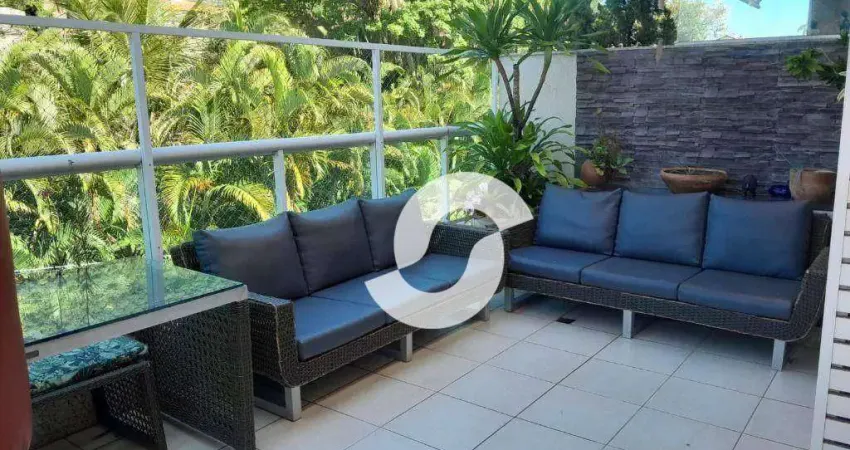 Cobertura com 3 dormitórios à venda, 215 m² por r$ 2.100.000,00 - itacoatiara - niterói/rj