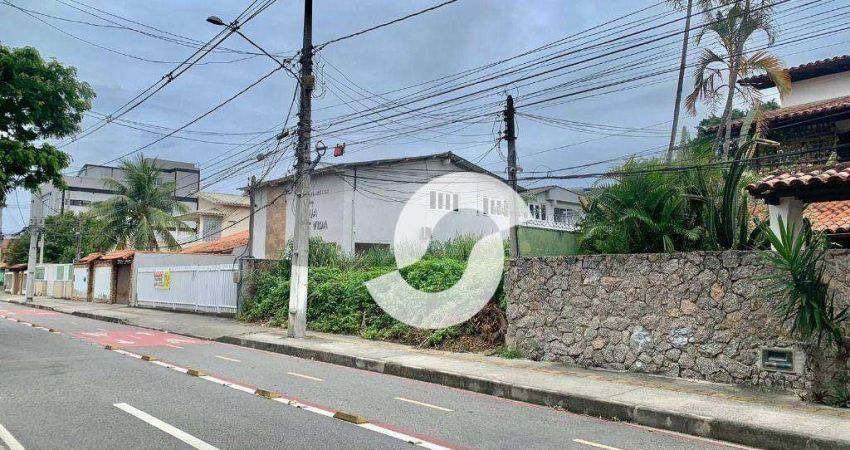 Terreno, 384 m² - venda por R$ 600.000,00 ou aluguel por R$ 5.557,50/mês - Piratininga - Niterói/RJ