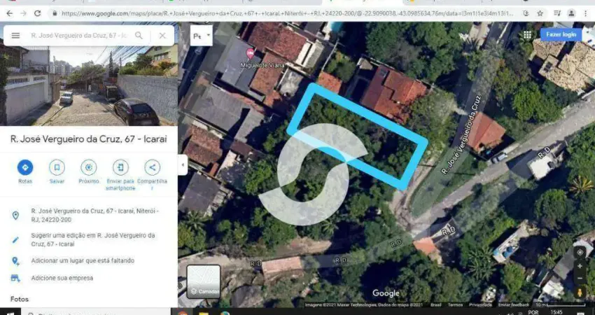 Área à venda, 664 m² por R$ 950.000,00 - Icaraí - Niterói/RJ