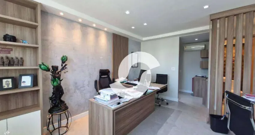 Linda sala comercial em são francisco! totalmente decorada com bom gosto e sofisticação 1 vaga