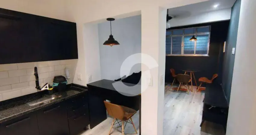 Apartamento com 1 dormitório à venda, 31 m² por r$ 280.000,00 - centro - niterói/rj