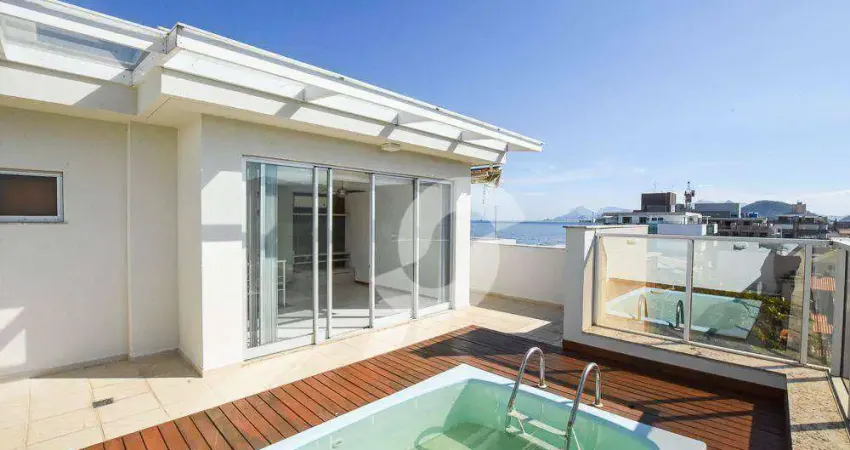 Cobertura com 3 dormitórios à venda, 290 m² por r$ 2.200.000,00 - piratininga - niterói/rj