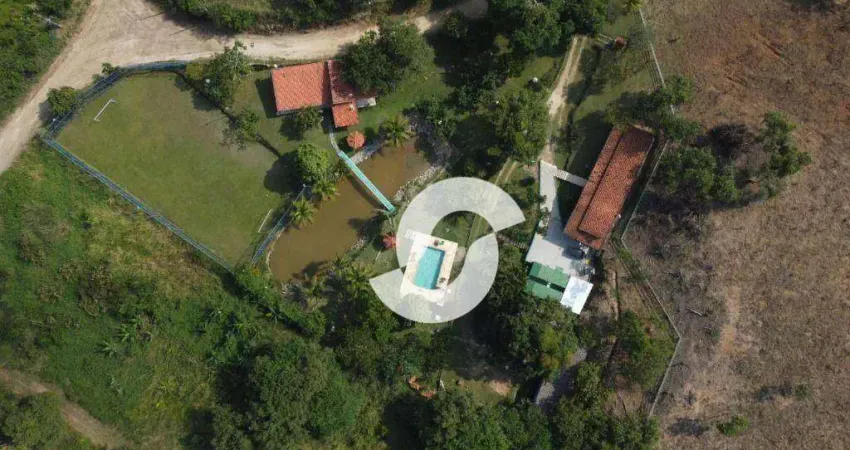 Sítio com 8 dormitórios à venda, 20000 m² por r$ 650.000,00 - pitangas - tanguá/rj