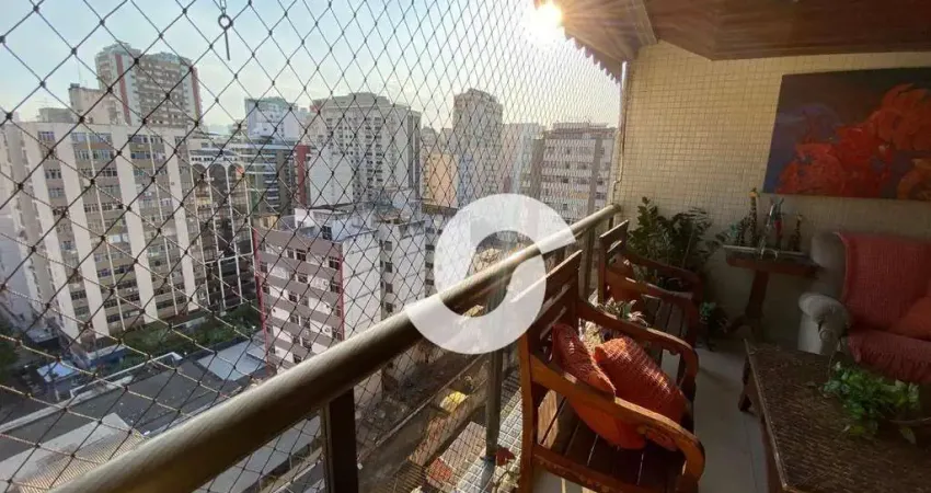 Apartamento com 3 dormitórios, 2 suítes e 2 varandas, à venda, 186 m² por R$ 2.023.000,00 - Icaraí - Niterói/RJ