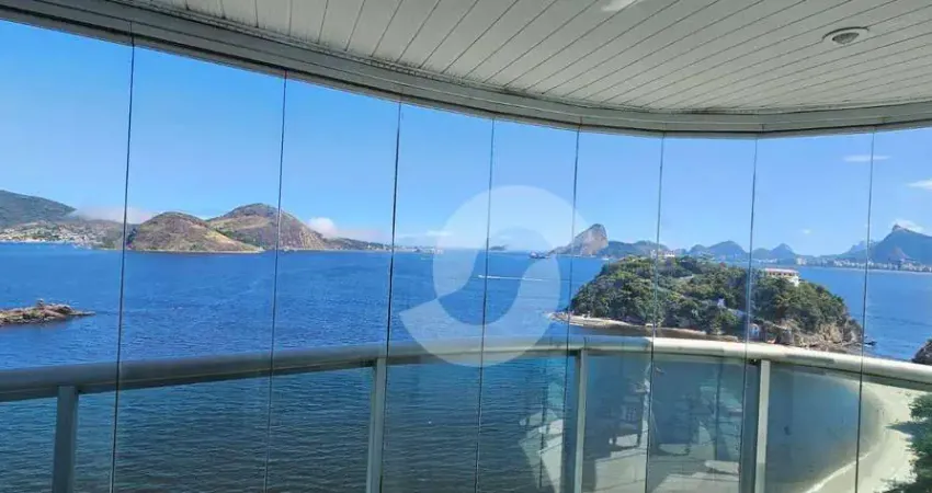 Apartamento com 4 dormitórios à venda, 190 m² por r$ 2.990.000,00 - boa viagem - niterói/rj