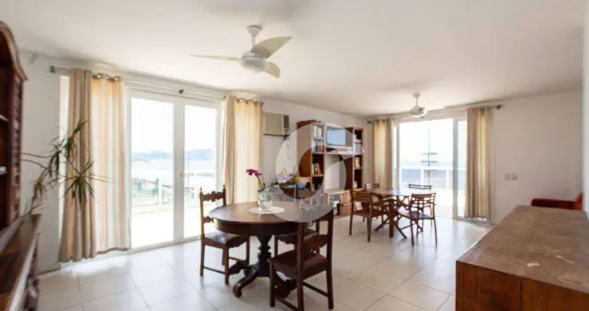 Piratininga - cobertura linear - r$3.200.000 - frente mar - 3 suítes - piscina - vista deslumbrante!