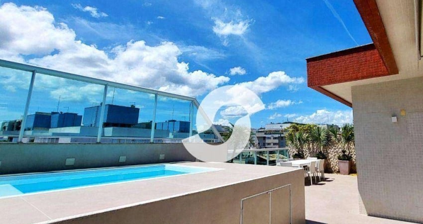 MAGNÍFICA COBERTURA DUPLEX C/ PISCINA EM ICARAÍ, VISTA LIVRE. 4 QUARTOS (3 SUÍTES) e 3 VAGAS. R$ 2.650.000
