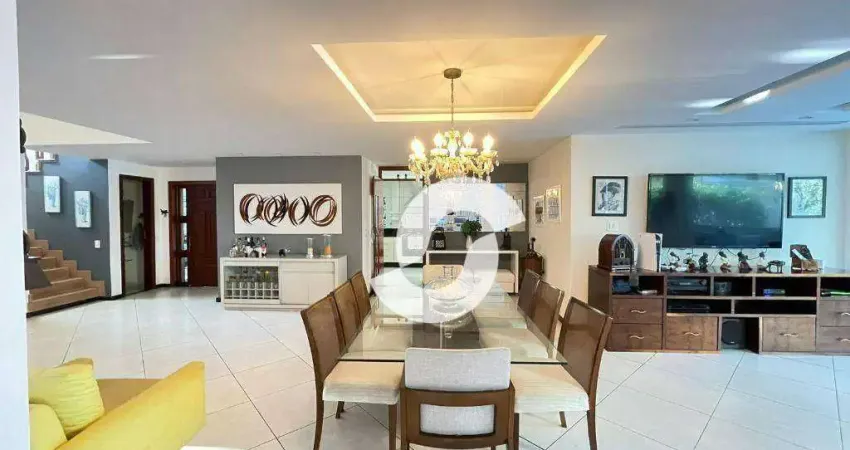 Casa com 4 dormitórios à venda, 350 m² por r$ 3.000.000,00 - itacoatiara - niterói/rj