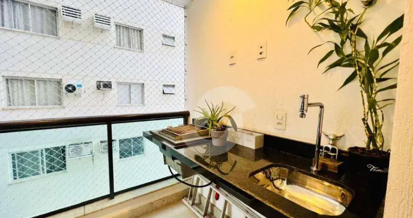 Apartamento com 2 dormitórios à venda, 67 m² por R$ 675.000,00 - Santa Rosa - Niterói/RJ