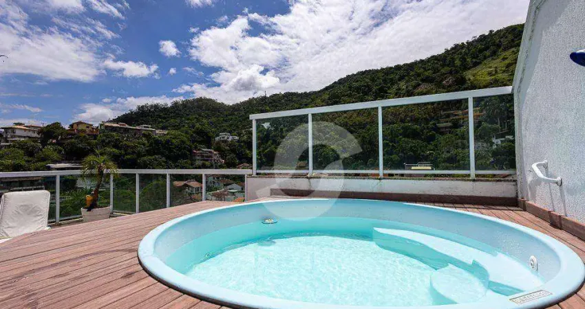 Cobertura com 2 quartos à venda, 148 m² por r$ 1.300.000 - charitas - niterói/rj