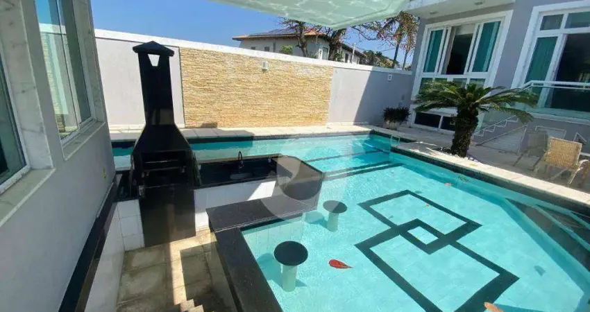 Casa com 5 dormitórios à venda, 682 m² por r$ 11.000.000,00 - camboinhas - niterói/rj