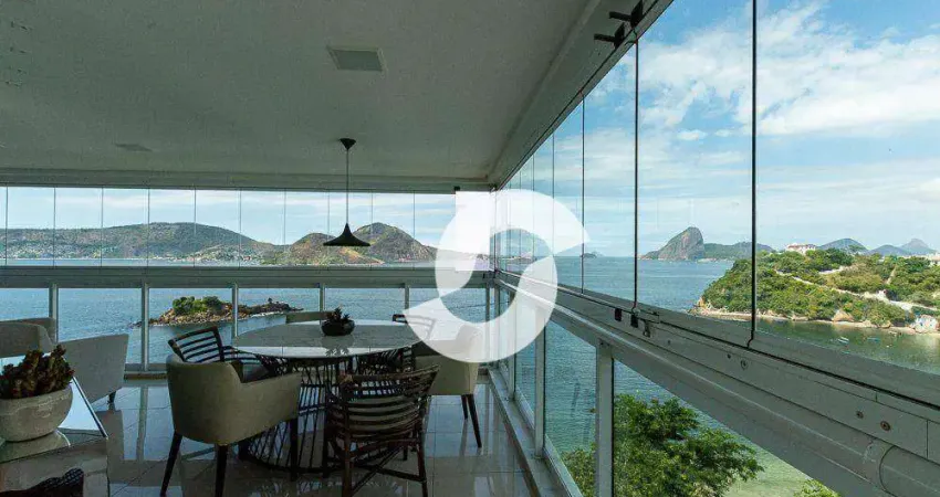 Apartamento com 5 dormitórios à venda, 423 m² por r$ 4.900.000,00 - boa viagem - niterói/rj