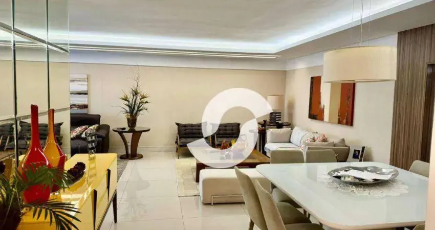 Apartamento com 4 dormitórios à venda, 187 m² por r$ 3.400.000,00 - icaraí - niterói/rj
