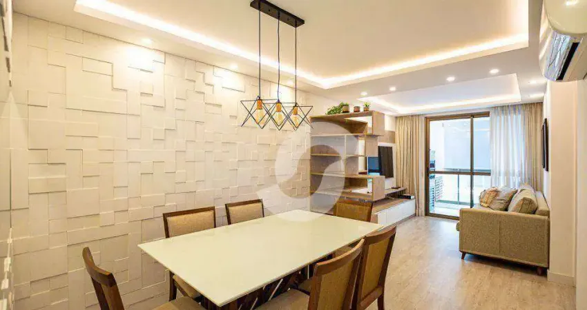 Apartamento com 2 dormitórios à venda, 86 m² por r$ 798.000,00 - santa rosa - niterói/rj