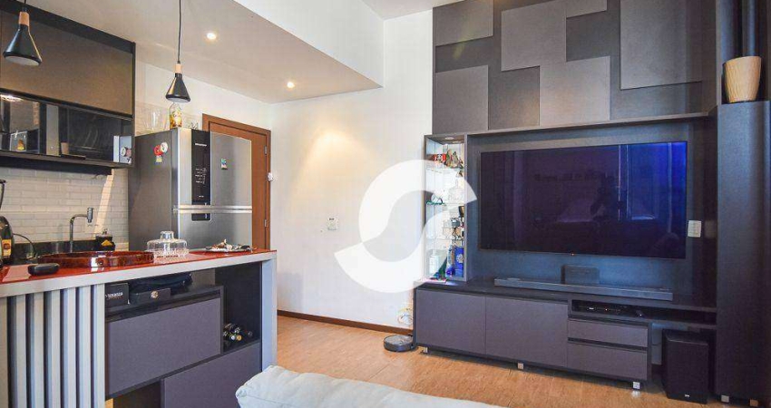 Apartamento com 1 dormitório à venda, 45 m² por R$ 650.000,00 - Piratininga - Niterói/RJ