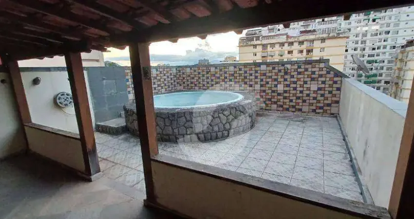 Cobertura com 2 dormitórios à venda, 147 m² por r$ 550.000,00 - santa rosa - niterói/rj