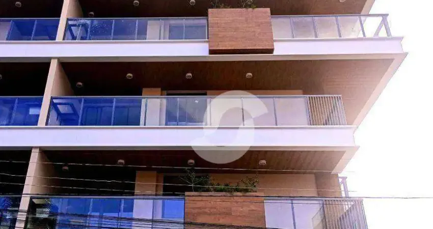 Apartamento na praia com 3 dormitórios à venda, 125 m² por r$ 1.600.000 - piratininga - niterói/rj