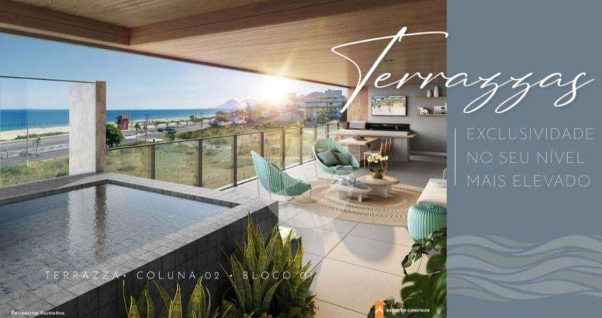 Apartamento com piscina e área gourmet frente mar 3 dormitórios à venda, 185 m² por R$ 2.950.000 - Piratininga - Niterói/RJ