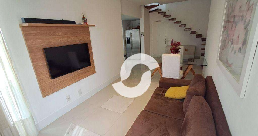 Cobertura duplex com 3 dormitórios à venda, 145 m² por R$ 1.250.000 - Icaraí - Niterói/RJ