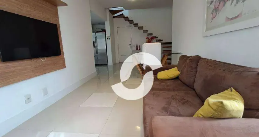 Cobertura duplex com 3 dormitórios à venda, 145 m² por r$ 1.320.000 - icaraí - niterói/rj