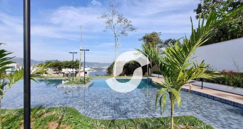 Condomíno clube pertinho de tudo! Studio com varandão gourmet, sol da manhã, por R$370mil.