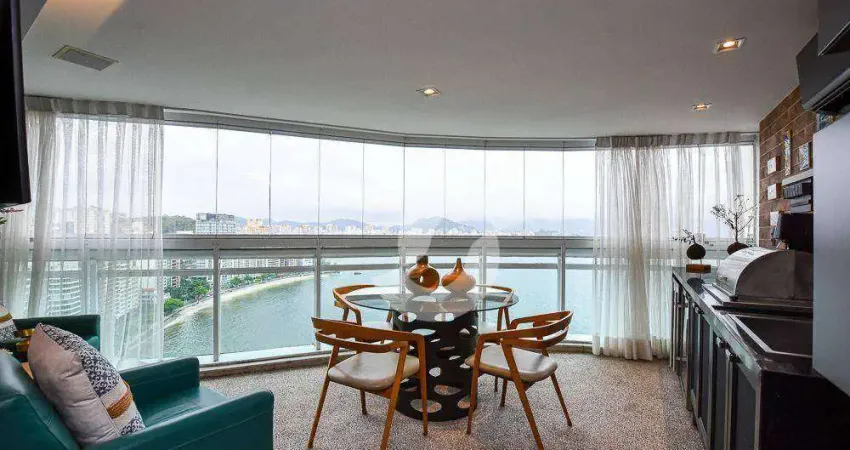 Apartamento com 4 dormitórios à venda, 190 m² por r$ 3.400.000,00 - ingá - niterói/rj