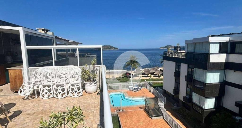 Cobertura Vista Mar com 3 dormitórios à venda, 248 m² por R$ 2.500.000 - Camboinhas - Niterói/RJ