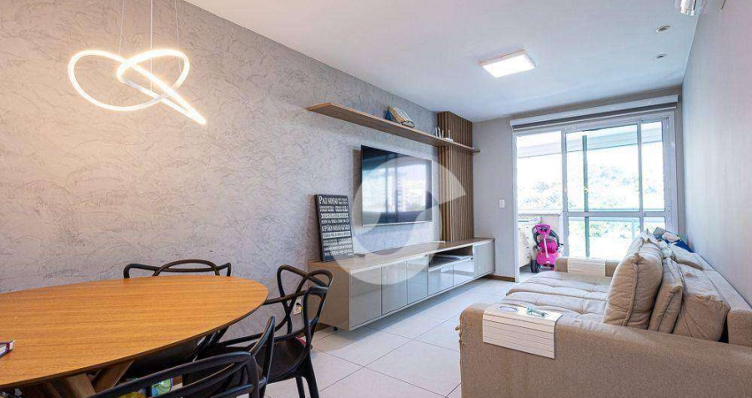 Apartamento com 2 dormitórios à venda, 72 m² por R$ 740.000,00 - Santa Rosa - Niterói/RJ