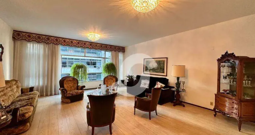 Apartamento com 4 dormitórios e duas vagas à venda, 220 m² por r$ 1.600.000 - icaraí - niterói/rj