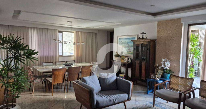 Apartamento com 4 dormitórios suítes 3 varandas, à venda, 180 m² por R$ 1.700.000 - Icaraí - Niterói/RJ