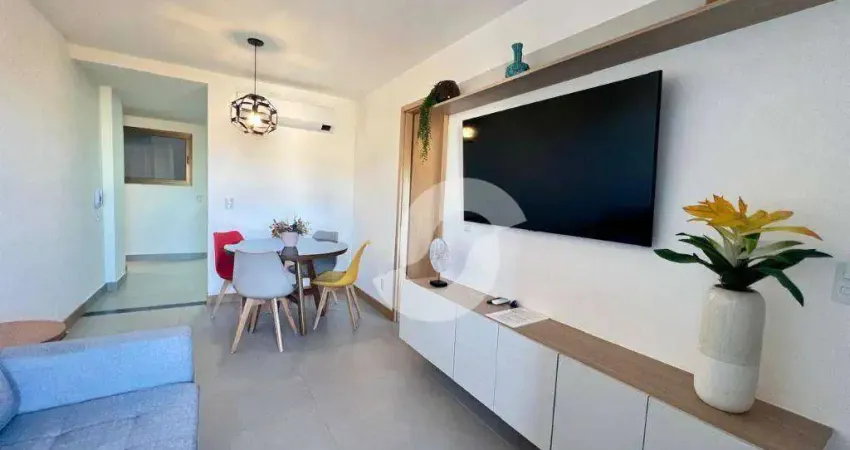 Apartamento com 1 dormitório para alugar, 52 m² - Piratininga - Niterói/RJ