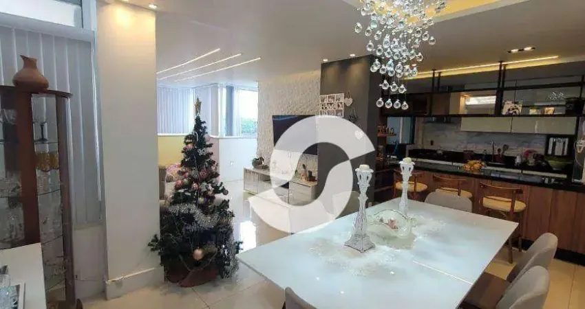 Cobertura com 4 dormitórios à venda, 195 m² por r$ 1.300.000,00 - badu - niterói/rj