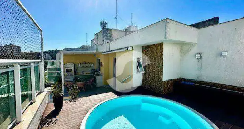 Cobertura com 2 dormitórios à venda, 150 m² por r$ 1.500.000,00 - icaraí - niterói/rj