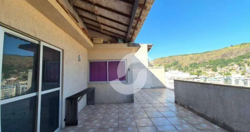 Oportunidade r$ 500.000 - cobertura duplex 3 quartos, 2 vagas em santa rosa.