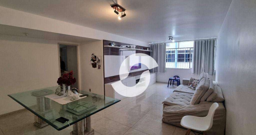 Apartamento com 3 dormitórios para alugar, 106 m² por R$ 5.572,47/mês - Icaraí - Niterói/RJ