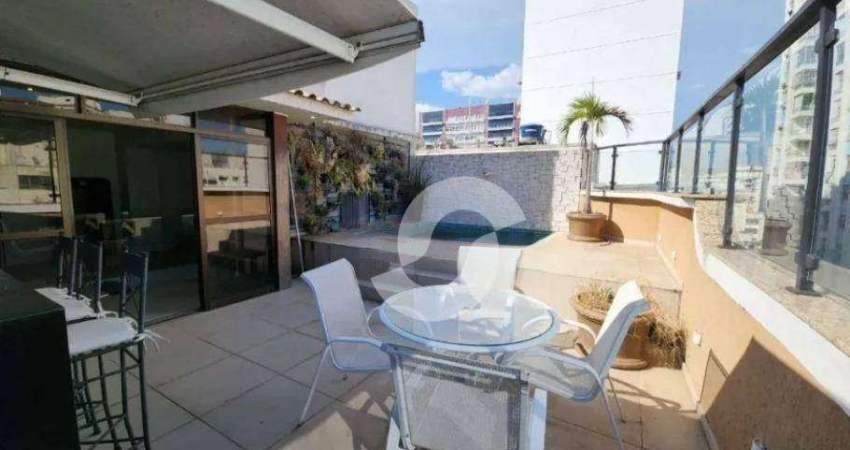 Cobertura com 3 dormitórios (1 suíte), 333 m², 4 vagas - venda por R$ 3.900.000 - Icaraí - Niterói/RJ