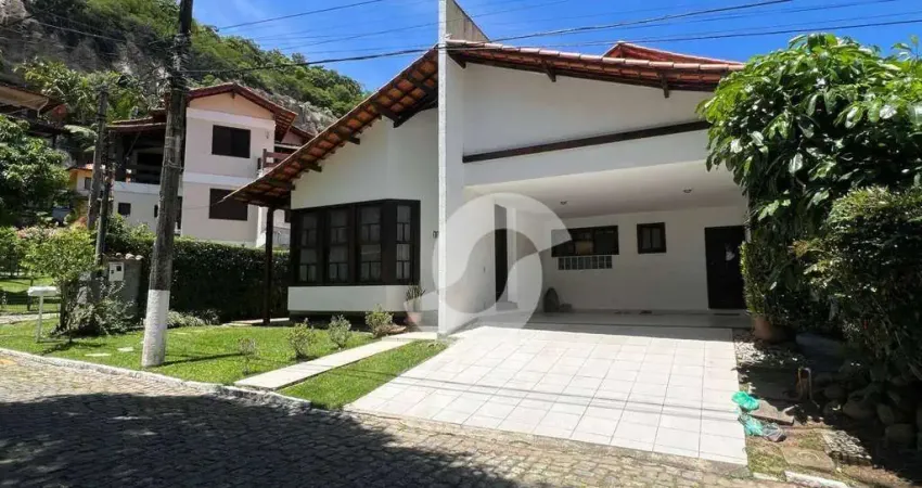 Casa em cond. fechado com 4 qts com 2 suites à venda, 300m² - itacoatiara - niterói/rj.