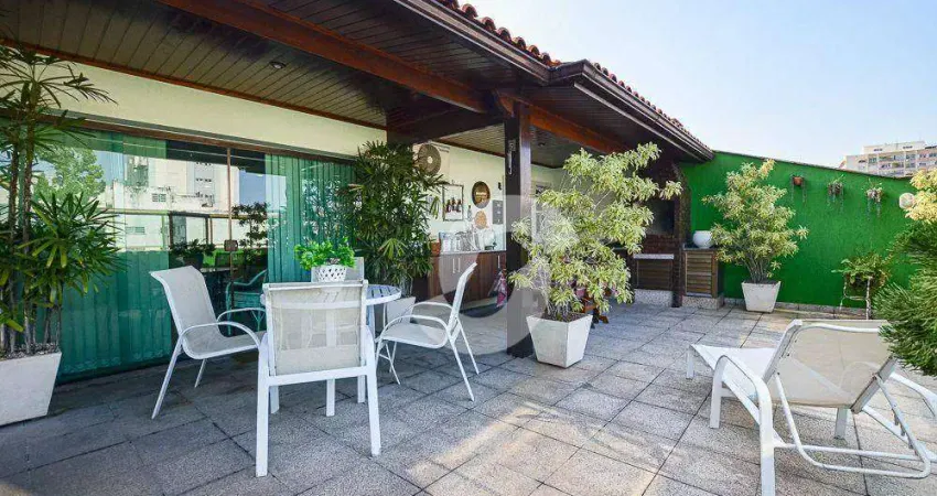 COBERTURA DUPLEX na praia de Icaraí com 5 quartos e 5 vagas de garagem. Sauna privativa com Piscina e churrasqueira. Acesso direto ao 2º pavimento